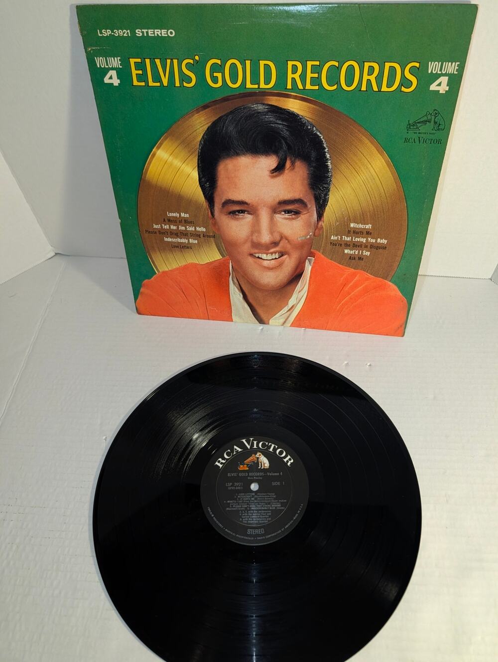1968 Original US Release Elvis Gold Records Vol 4 #3921 RCA Victor Black Label